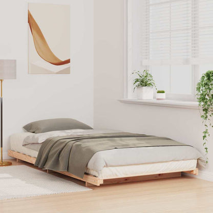 Struttura letto a terra Marrone 80 x 210 cm
