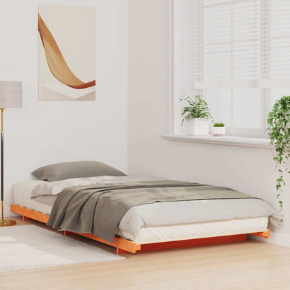 Struttura letto a terra Cera marrone 100 x 210 cm