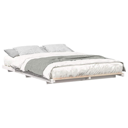 Struttura letto a terra Bianco 160 x 210 cm