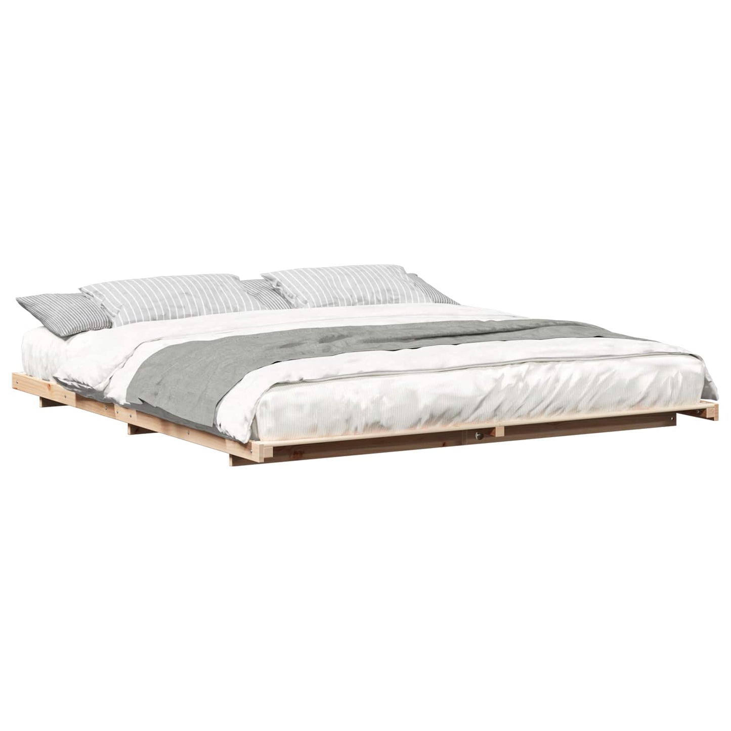 Struttura letto a terra Marrone 180 x 210 cm