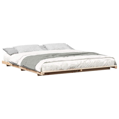 Struttura letto a terra Marrone 180 x 210 cm