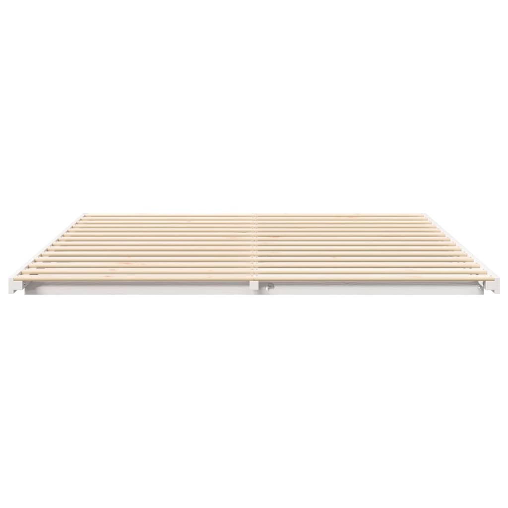 Struttura letto a terra Bianco 200 x 210 cm
