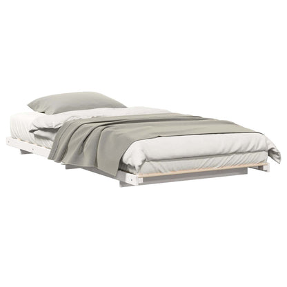 Struttura letto a terra Bianco 80 x 220 cm
