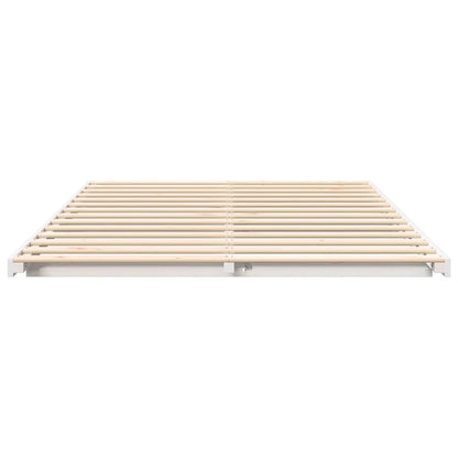 Struttura letto a terra Bianco 140 x 220 cm