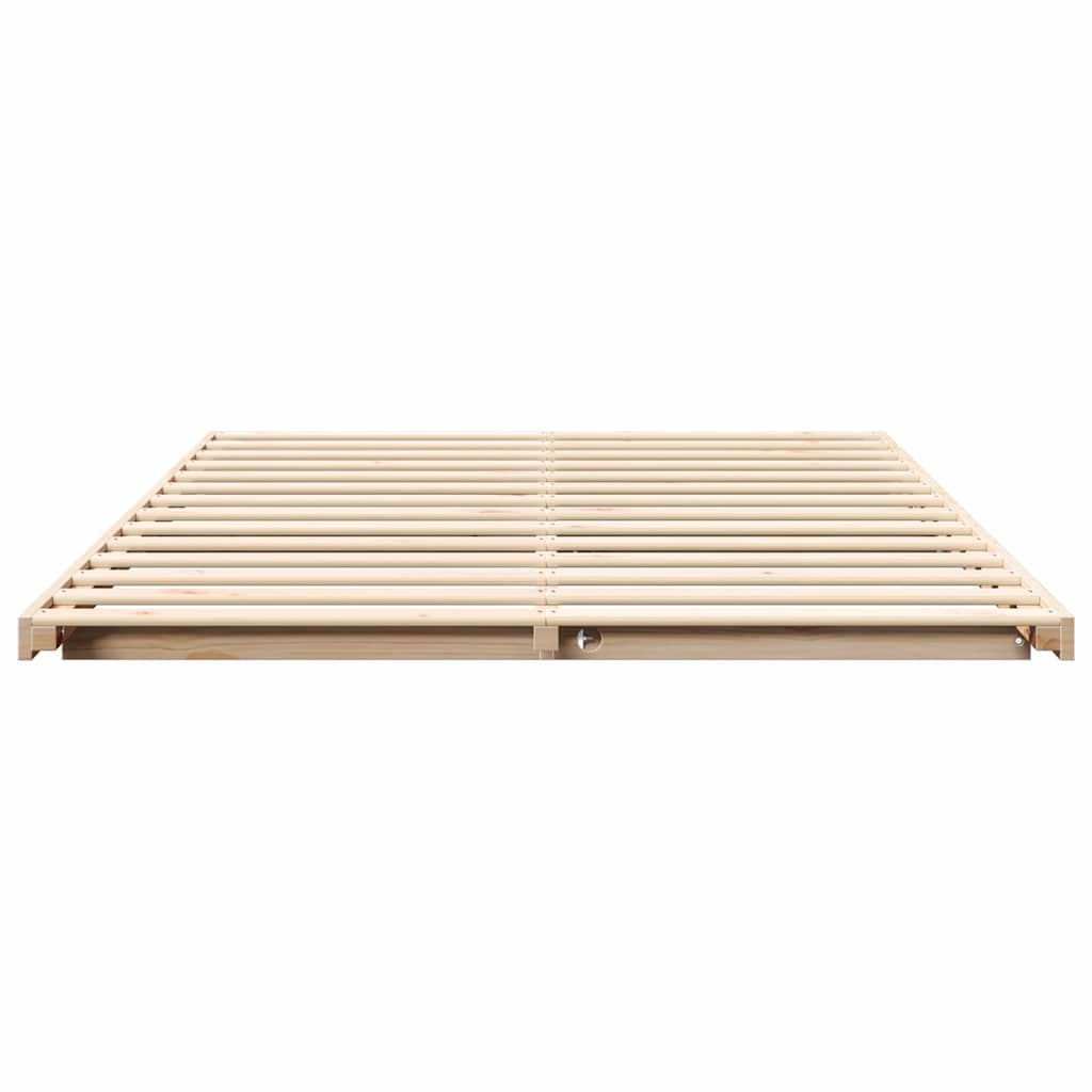 Struttura letto a terra Marrone 160 x 220 cm