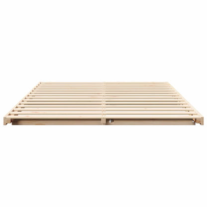 Struttura letto a terra Marrone 160 x 220 cm