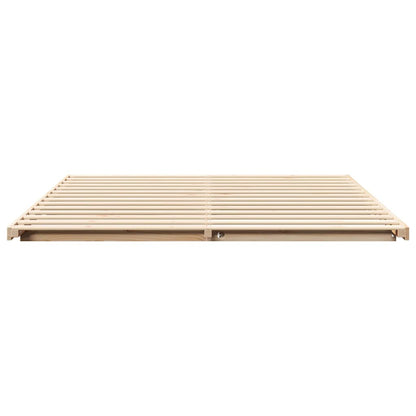 Struttura letto a terra Marrone 180 x 220 cm