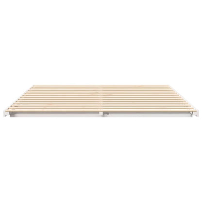 Struttura letto a terra Bianco 180 x 220 cm