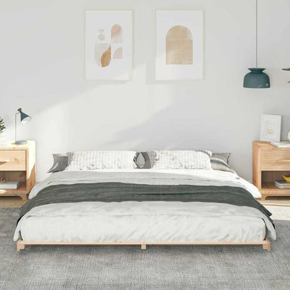 Struttura letto a terra Marrone 200 x 220 cm