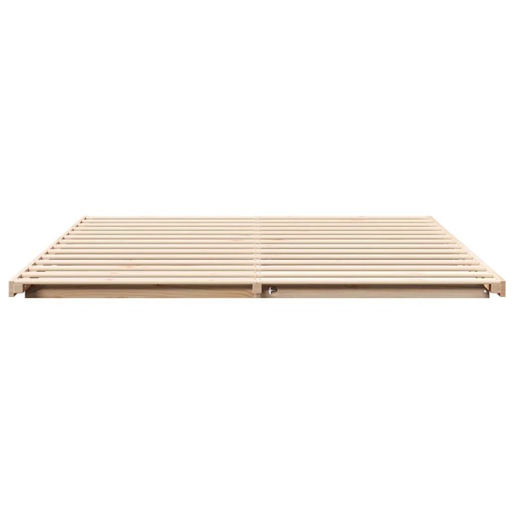 Struttura letto a terra Marrone 200 x 220 cm