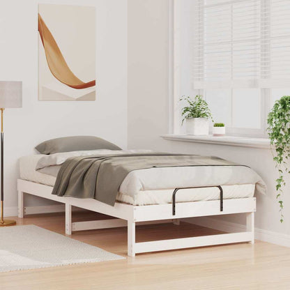 Struttura del letto Bianco 90 x 190 cm Pino massello