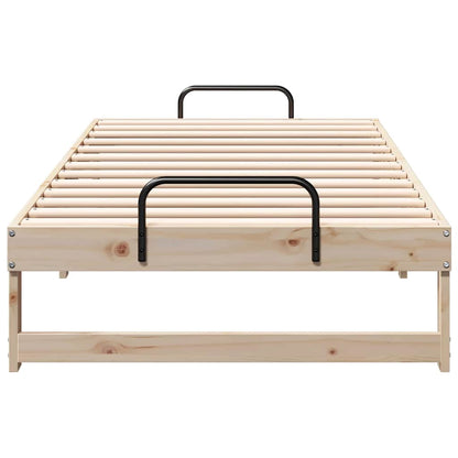 Struttura del letto Marrone 75 x 190 cm Pino massello