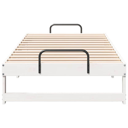 Struttura del letto Bianco 75 x 190 cm Pino massello