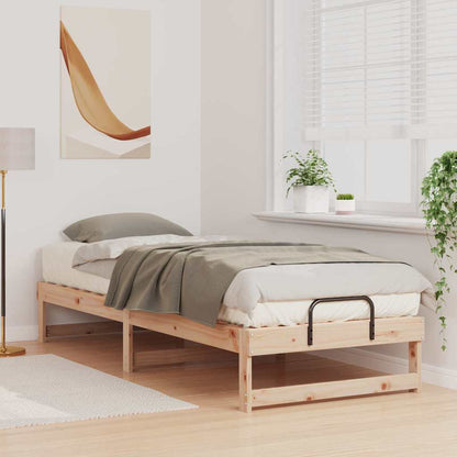 Struttura del letto Marrone 90 x 210 cm Pino massello