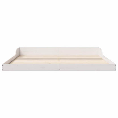 Struttura del letto Bianco 180 x 210 cm Pino massello
