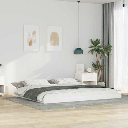 Struttura del letto Bianco 200 x 210 cm Pino massello