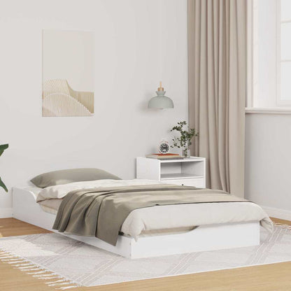 Struttura del letto Bianco 75 x 190 cm Pino massello