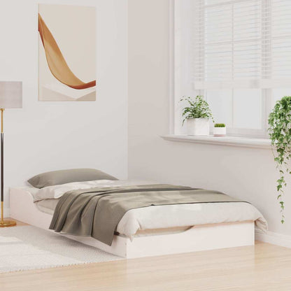 Struttura del letto Bianco 75 x 190 cm Pino massello