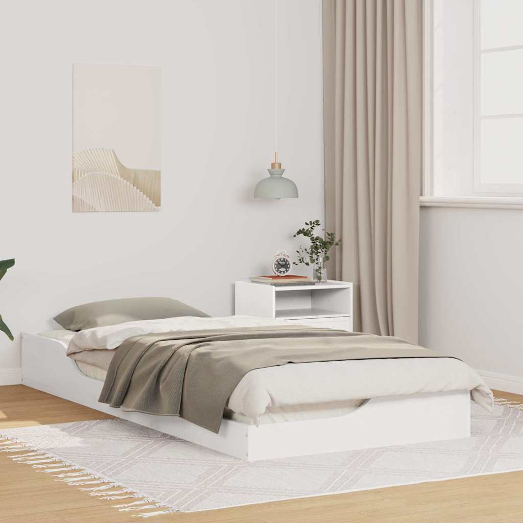 Struttura del letto Bianco 80 x 210 cm Pino massello