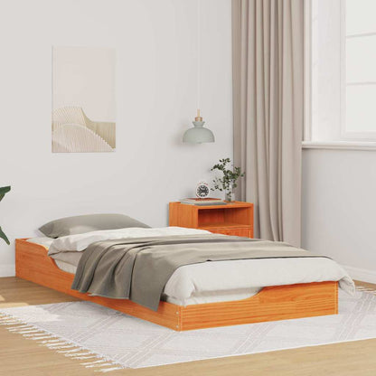 Struttura del letto Marrone cerato 80 x 210 cm Pino massello