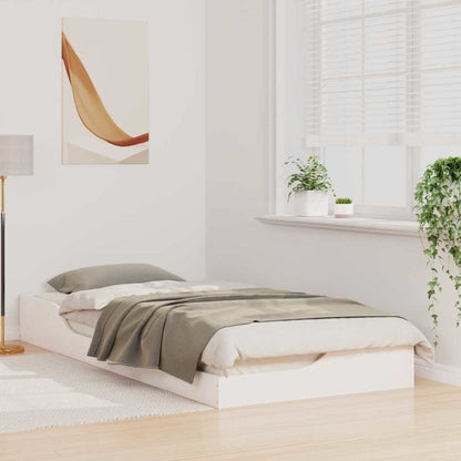 Struttura del letto Bianco 90 x 210 cm Pino massello
