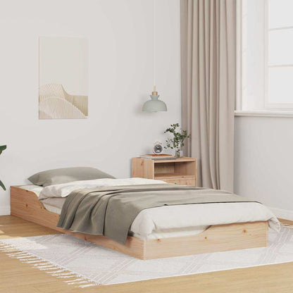 Struttura del letto Marrone 80 x 220 cm Pino massello