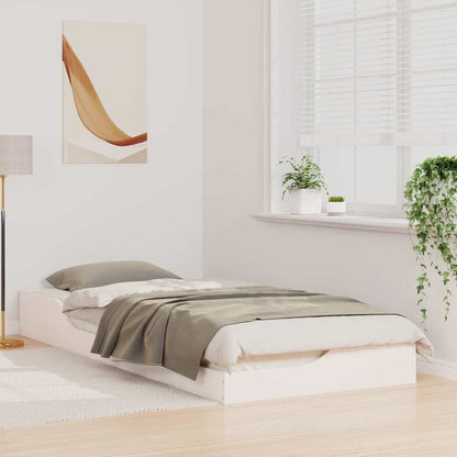 Struttura del letto Bianco 90 x 220 cm Pino massello