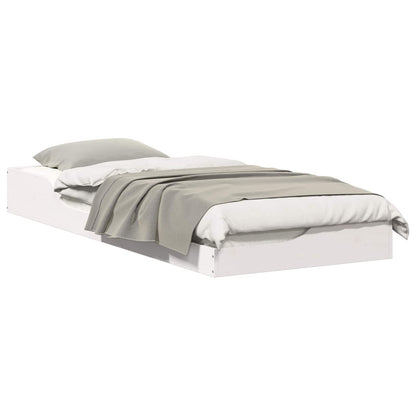 Struttura del letto Bianco 90 x 220 cm Pino massello