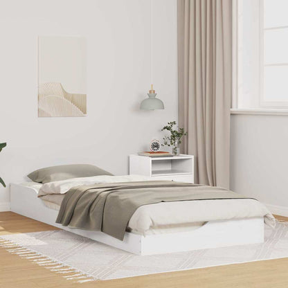 Struttura del letto Bianco 100 x 220 cm Pino massello