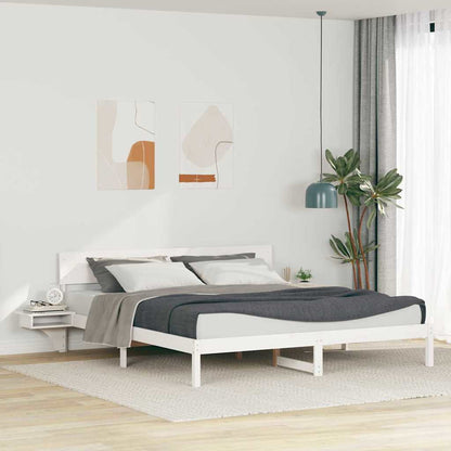 Struttura del letto Bianco 180 x 200 cm Pino massello