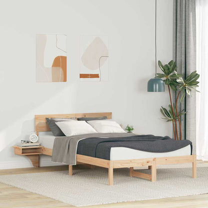 Struttura del letto Marrone 135 x 190 cm Pino massello