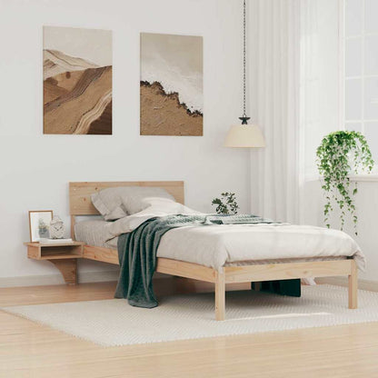 Struttura del letto Marrone 100 x 200 cm Pino massello