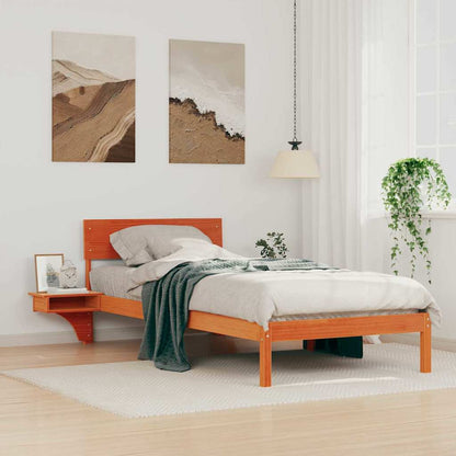 Struttura del letto Marrone cerato 80 x 200 cm Pino massello