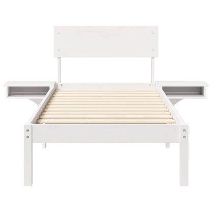 Struttura del letto Bianco 75 x 190 cm Pino massello