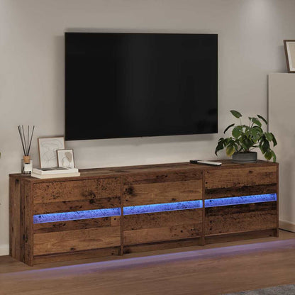 UnitÃ  TV 2 pcs Legno vecchio 180 x 34 x 50 cm Legno multistrato