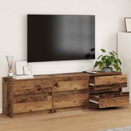 UnitÃ  TV 2 pcs Legno vecchio 180 x 34 x 50 cm Legno multistrato