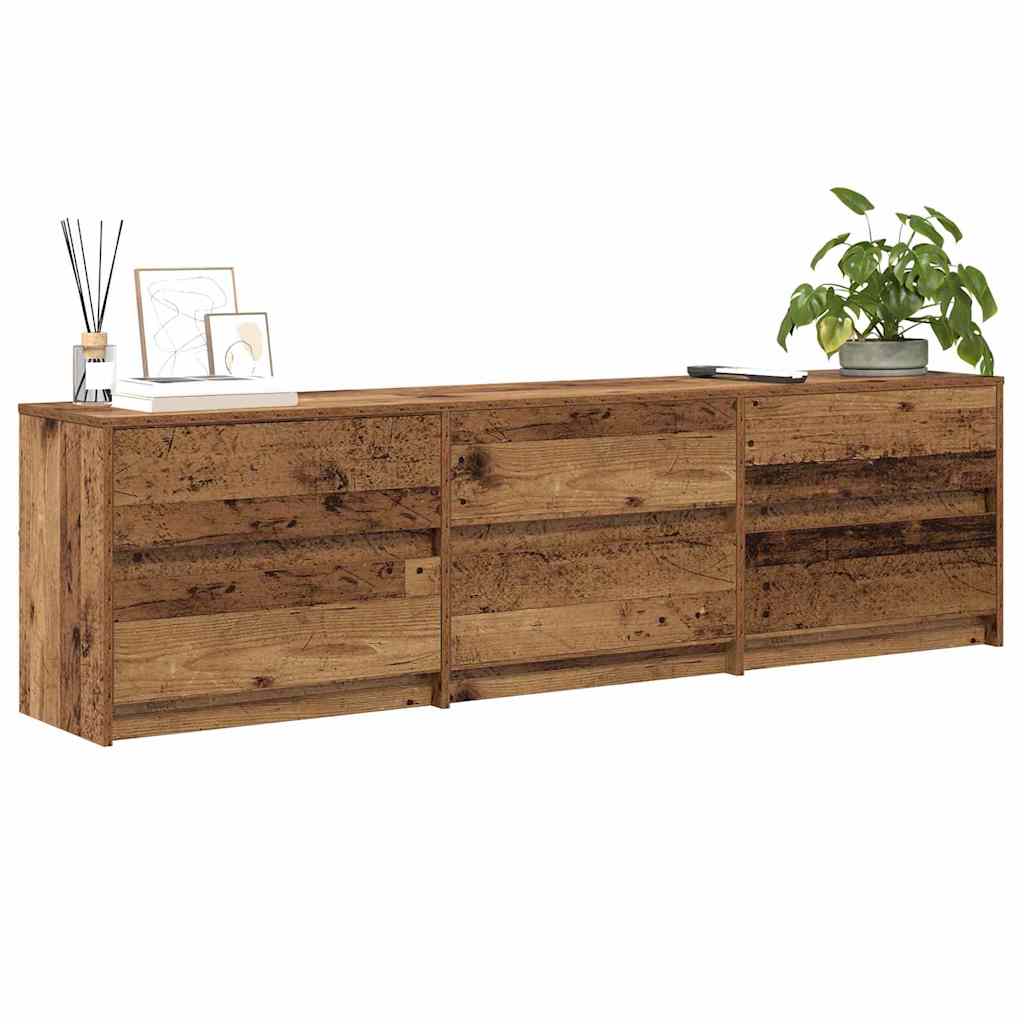UnitÃ  TV 2 pcs Legno vecchio 180 x 34 x 50 cm Legno multistrato