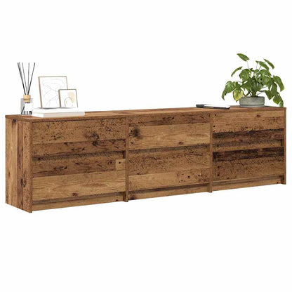 UnitÃ  TV 2 pcs Legno vecchio 180 x 34 x 50 cm Legno multistrato