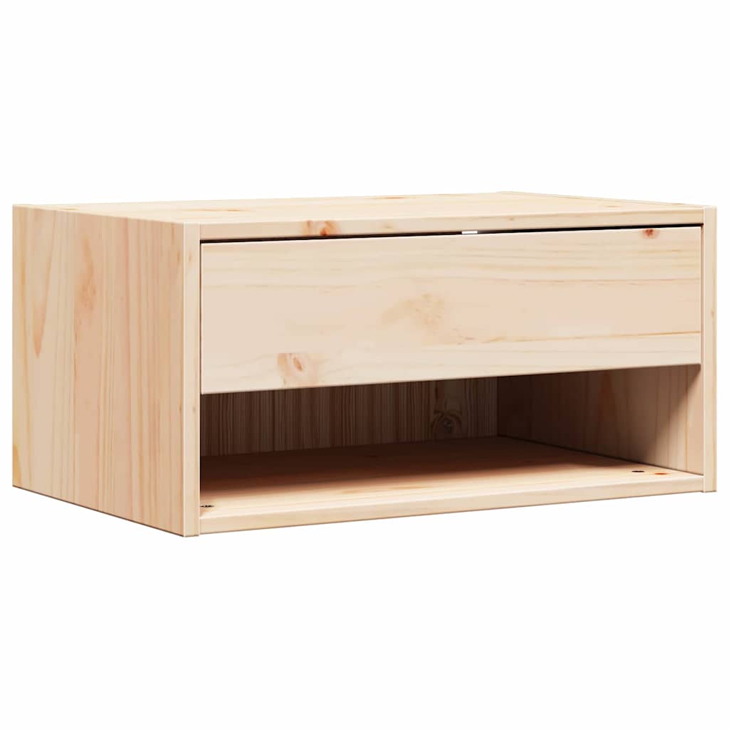Comodino Marrone 50 x 32,5 x 24 cm Legno di pino massello