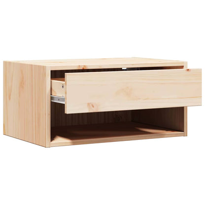 Comodino Marrone 50 x 32,5 x 24 cm Legno di pino massello