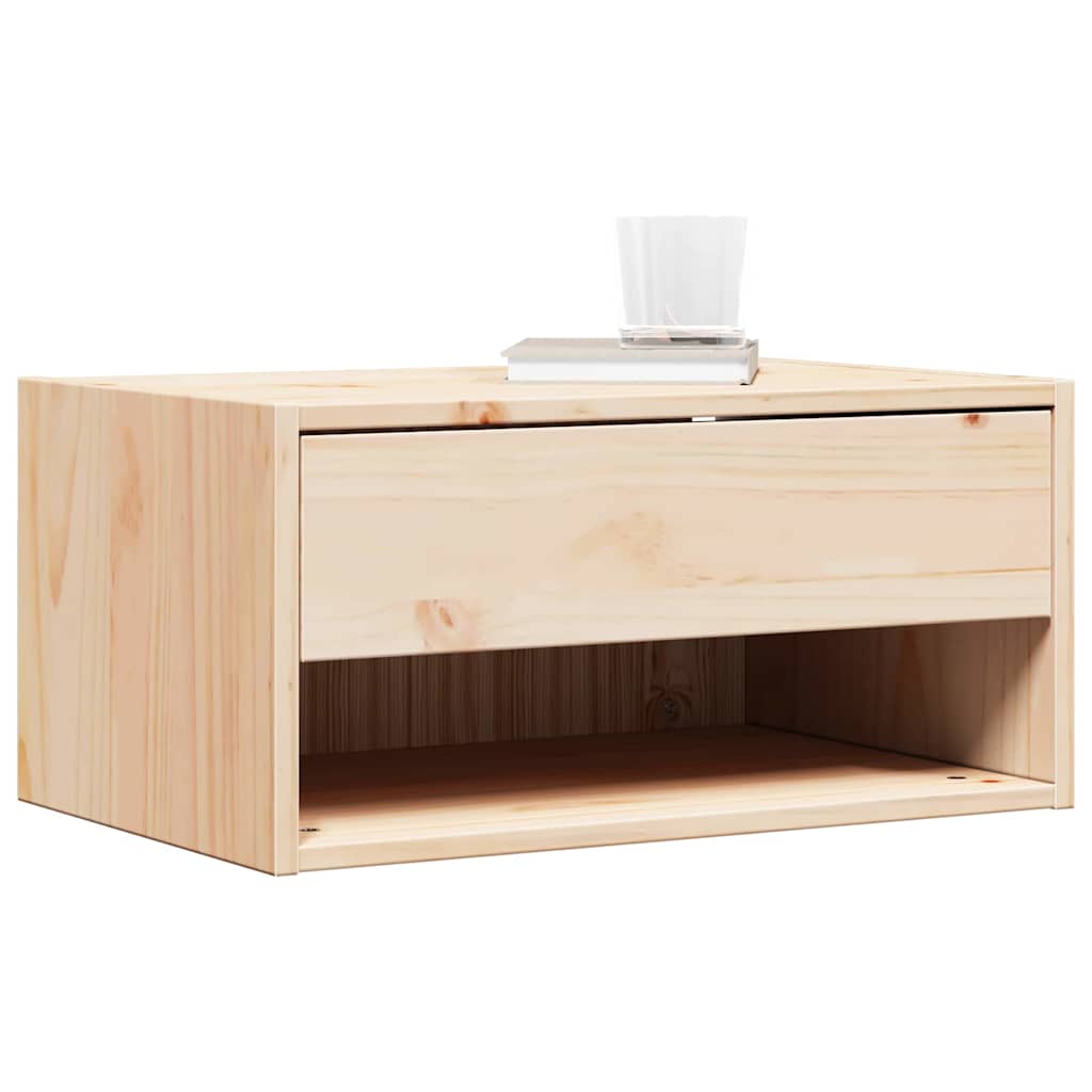 Comodino Marrone 50 x 32,5 x 24 cm Legno di pino massello