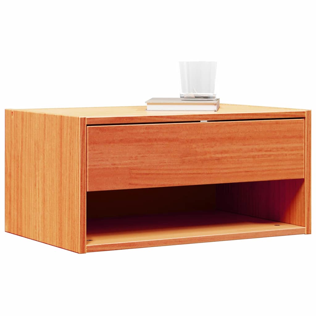 Comodino con cassetto 2 pcs Marrone cerato 50 x 32,5 x 24 cm