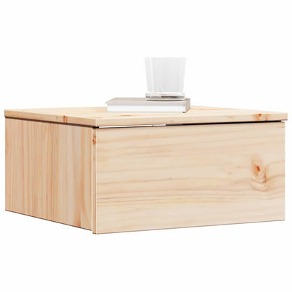 Comodino Marrone 37 x 35 x 18,5 cm Legno di pino massello