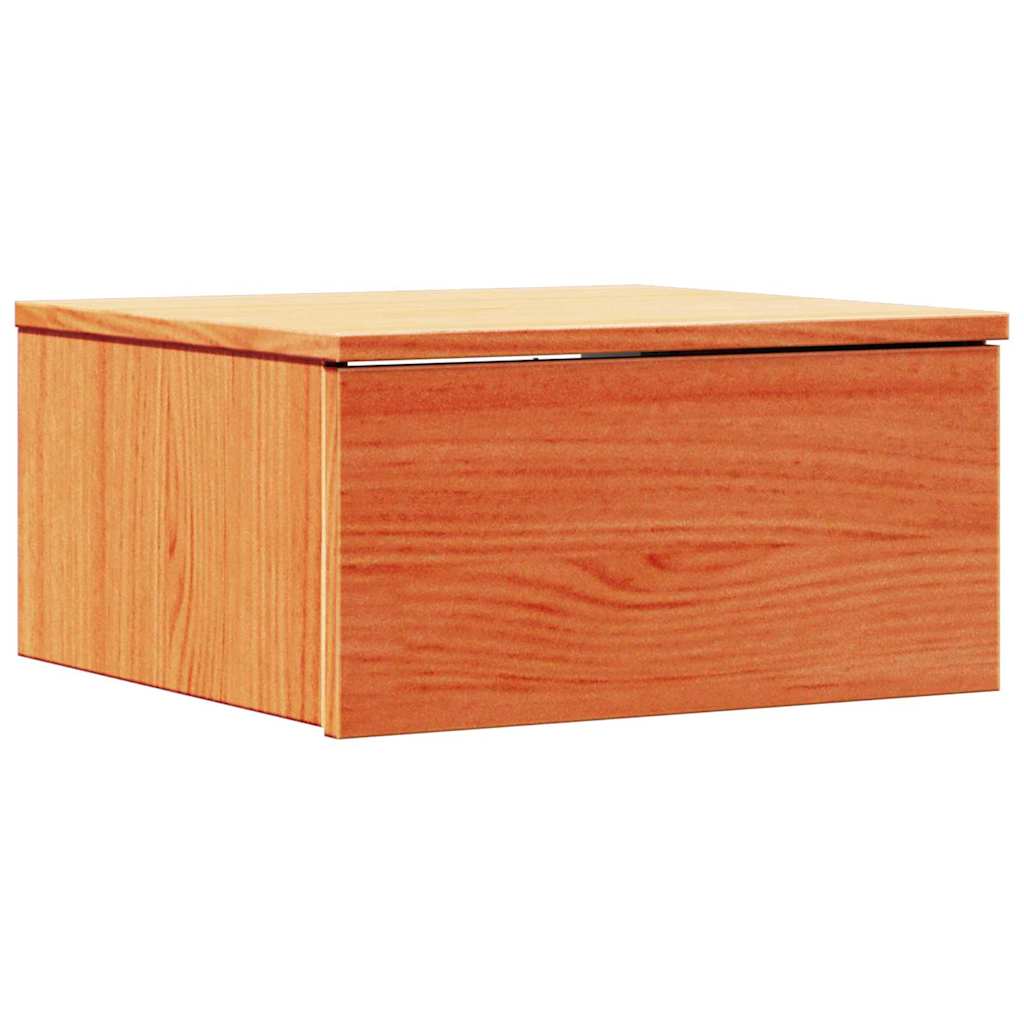 Comodino con cassetto Marrone cerato 37 x 35 x 18,5 cm