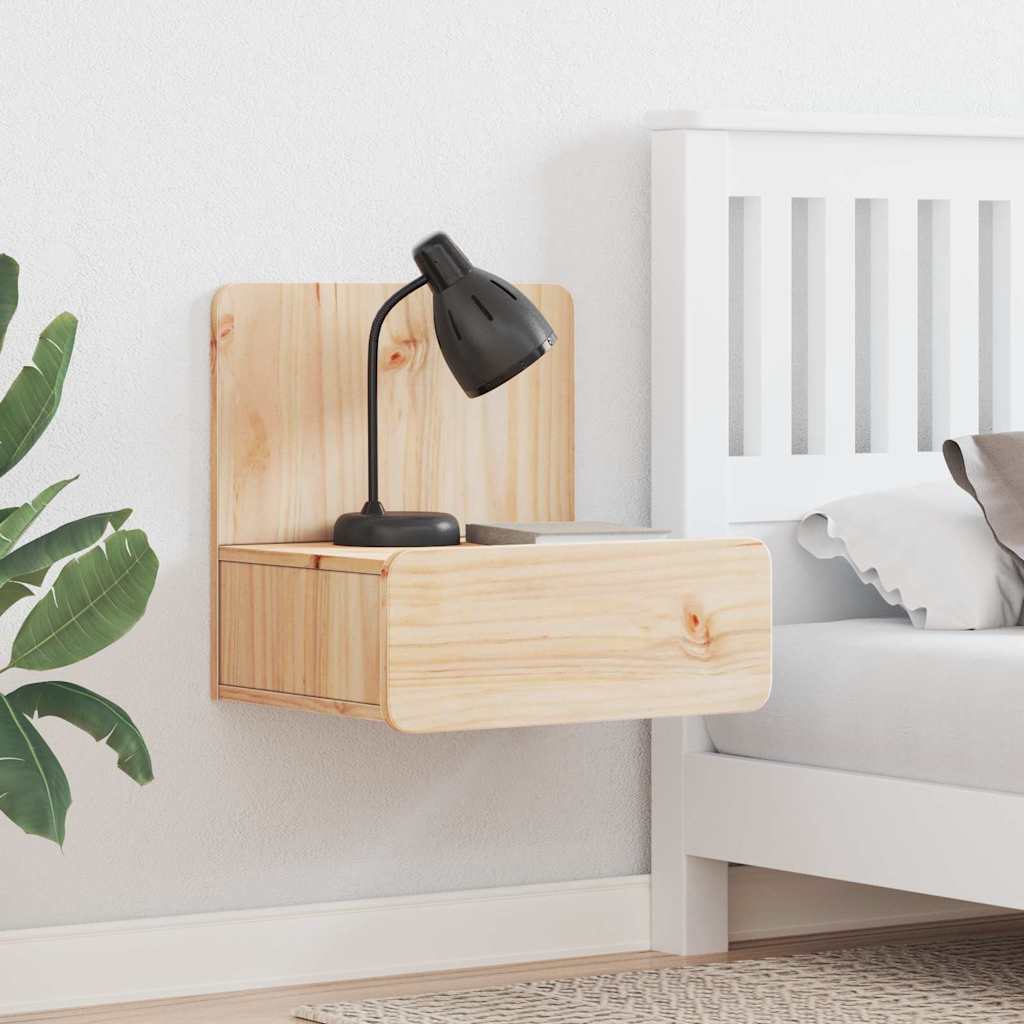 Comodino Marrone 44 x 32,5 x 40 cm Legno di pino massello