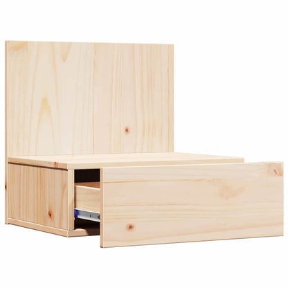 Comodino Marrone 42 x 32,5 x 40 cm Legno di pino massello