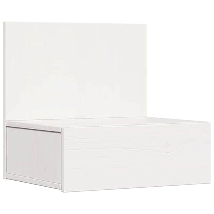 Comodino 2 pcs Bianco 42 x 32,5 x 40 cm Legno di pino massello