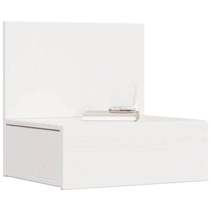 Comodino 2 pcs Bianco 42 x 32,5 x 40 cm Legno di pino massello