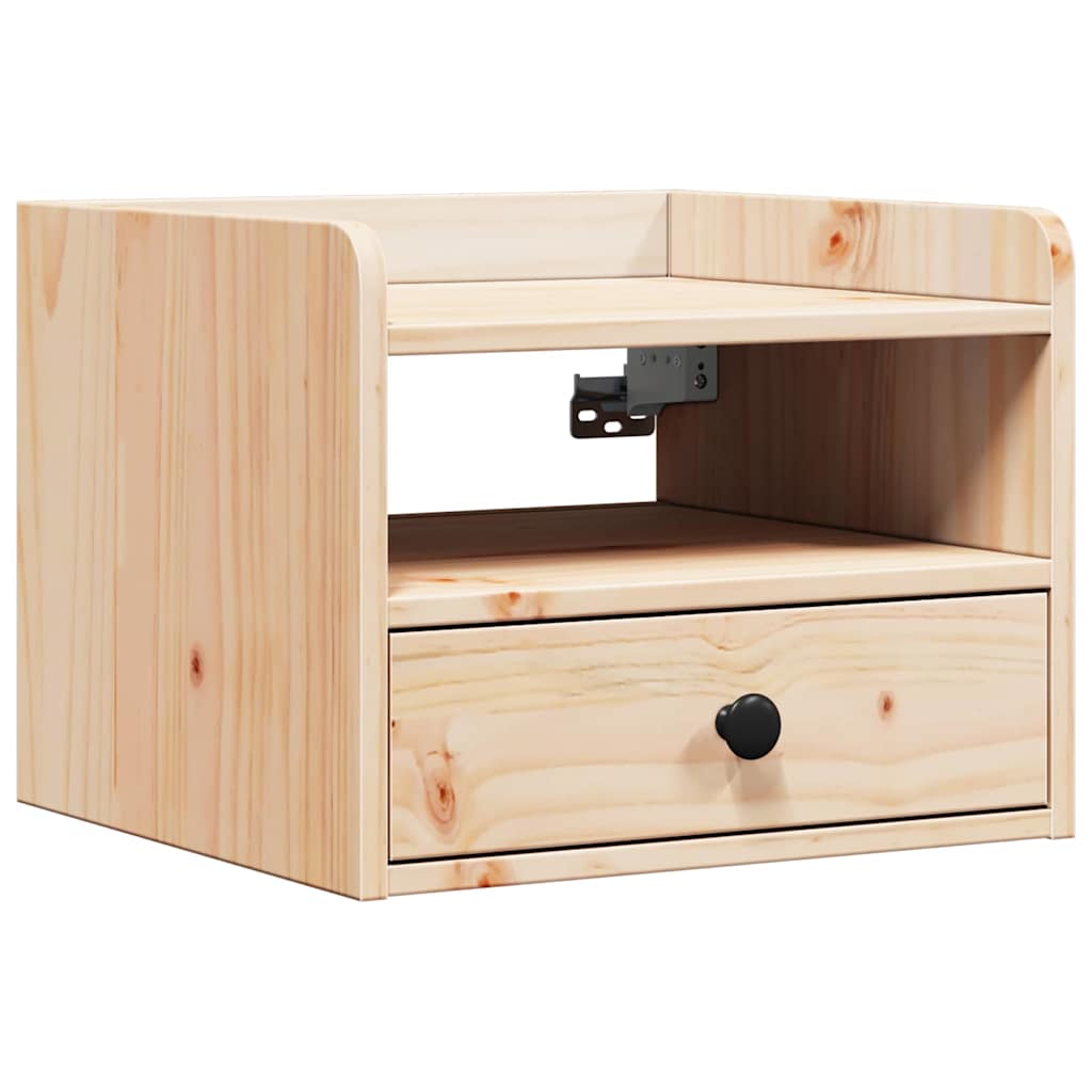 Comodino 2 pcs Marrone 38 x 36 x 29,5 cm Legno di pino massello