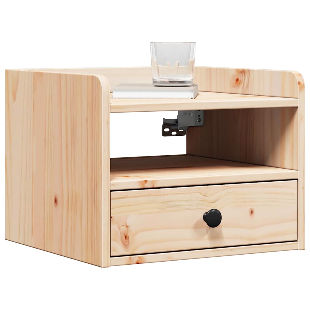 Comodino 2 pcs Marrone 38 x 36 x 29,5 cm Legno di pino massello